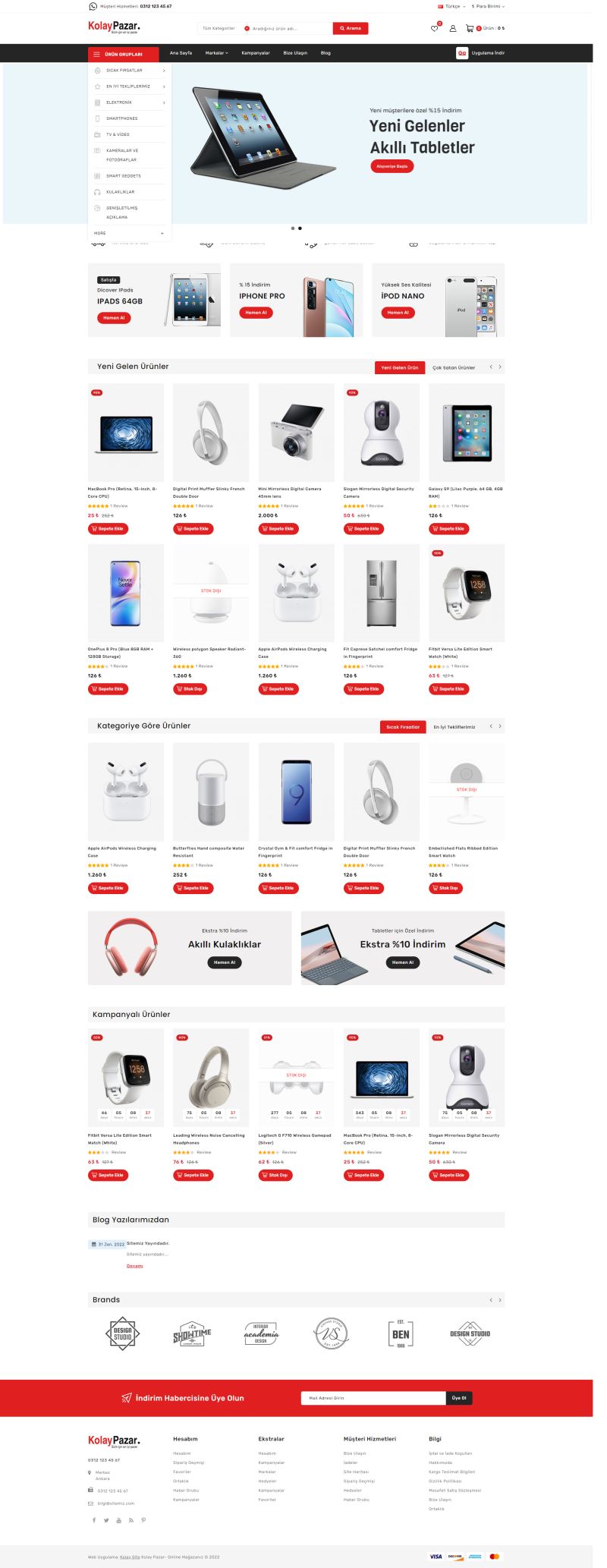 Elektronik Ürün Satış Sitesi 01