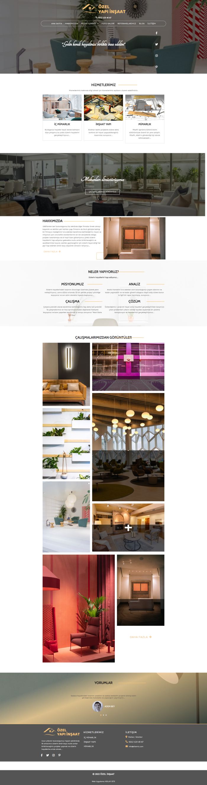 İnşaat Yapı 01 Tasarımı