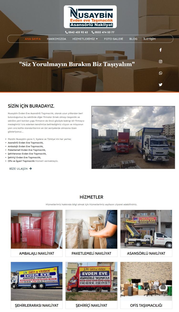 Nusaybin Evden Eve Nakliyat