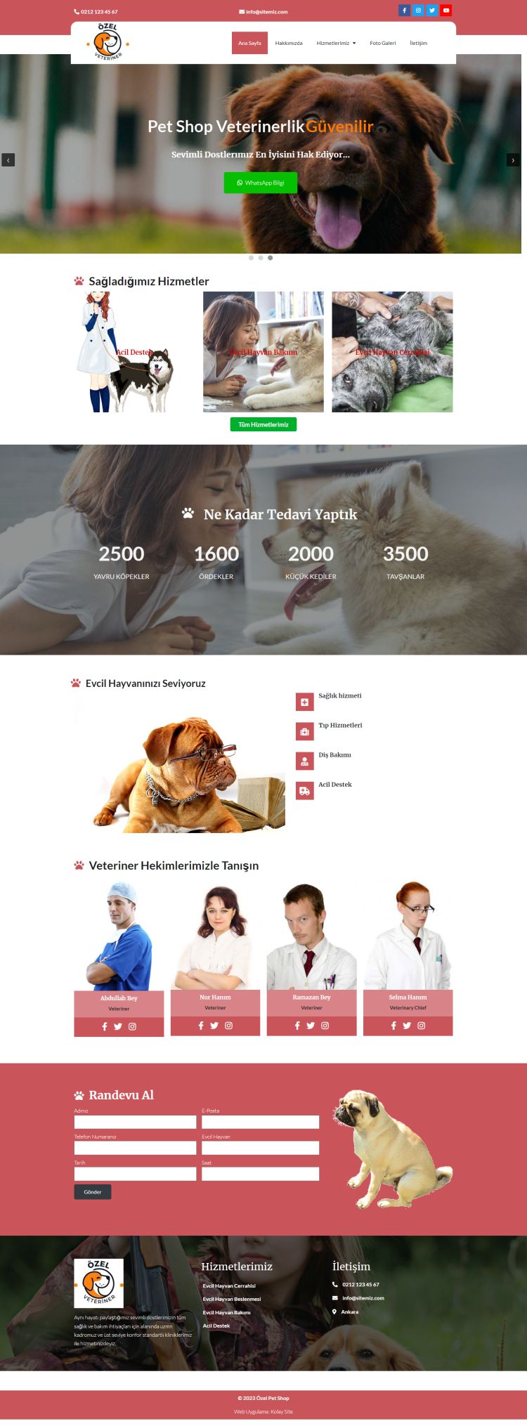 Petshop Ürünler Firması Tasarım Paketi 01