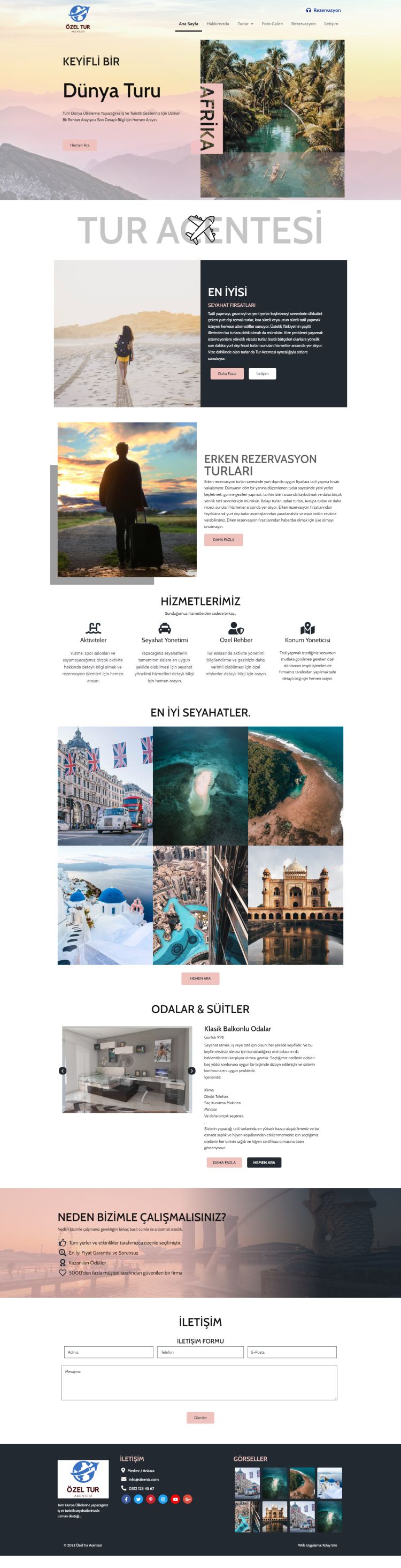 Seyahat Tur Firması Tasarım Paketi 01