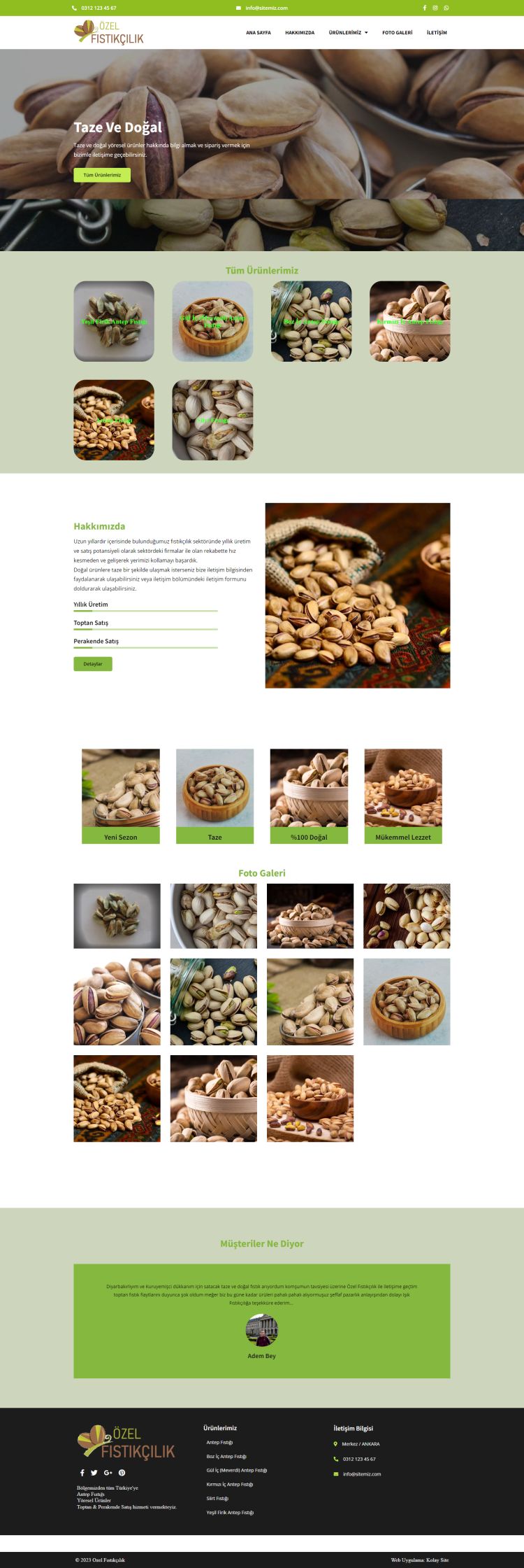 Tarım & Ziraat Firması Tasarım Paketi 01